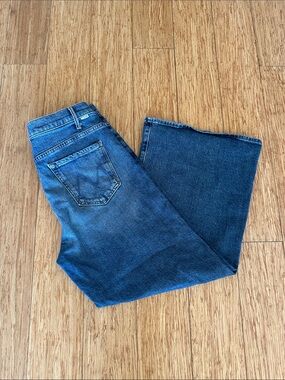 MOTHER Women’s Flare Jeans in Dark Wash Blue